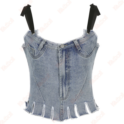 suspender type tank tops for women